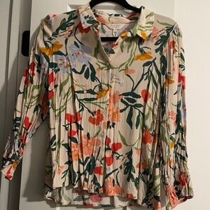 part two floral blouse